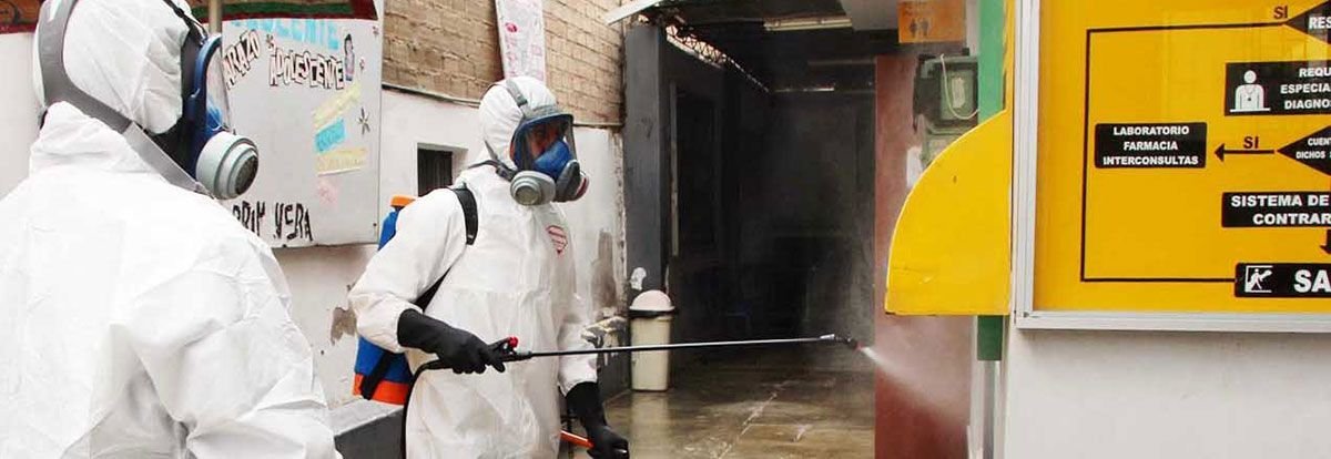 conveniente el rociamiento de desinfectantes